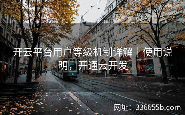 开云平台用户等级机制详解｜使用说明，开通云开发