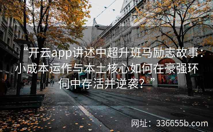 “开云app讲述中超升班马励志故事：小成本运作与本土核心如何在豪强环伺中存活并逆袭？”